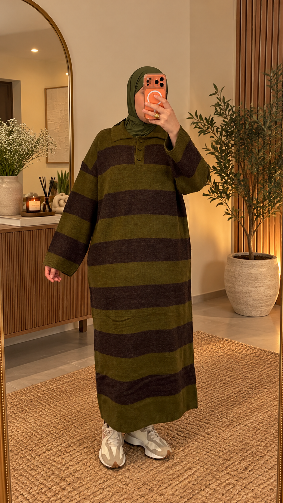 NADIA elegante kleid in braun