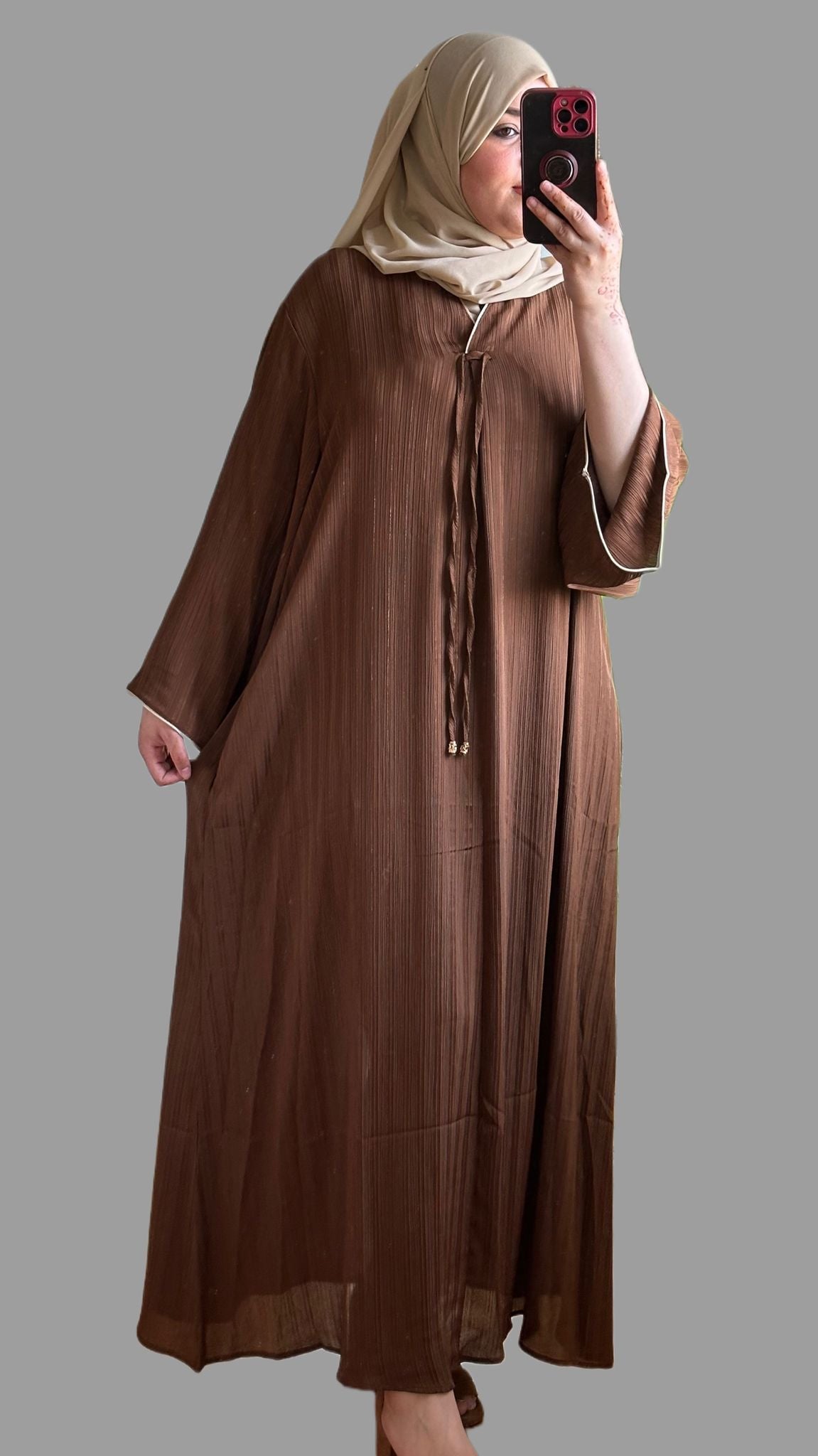 FATIMA KLEID in der farbe braun