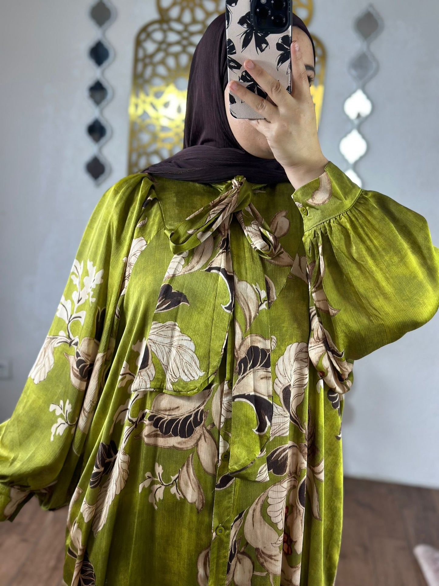 Safaa Maxikleid in farbe Grün