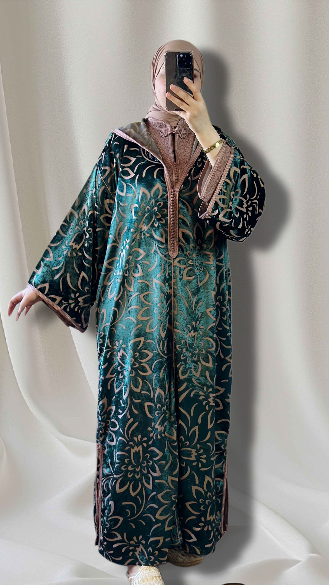 Fakhama jellaba in farbe grun