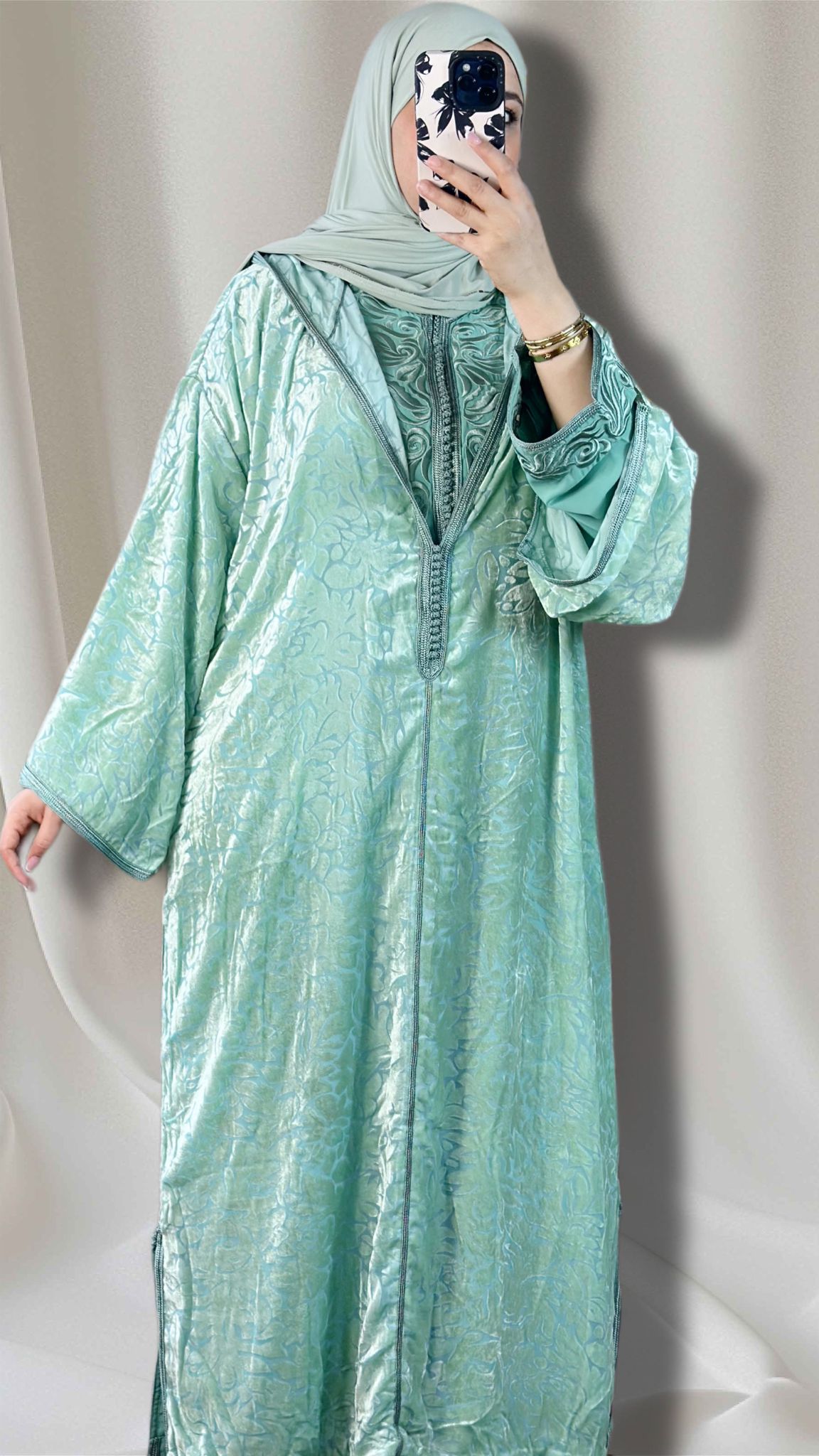 Jellaba in der farbe Mint