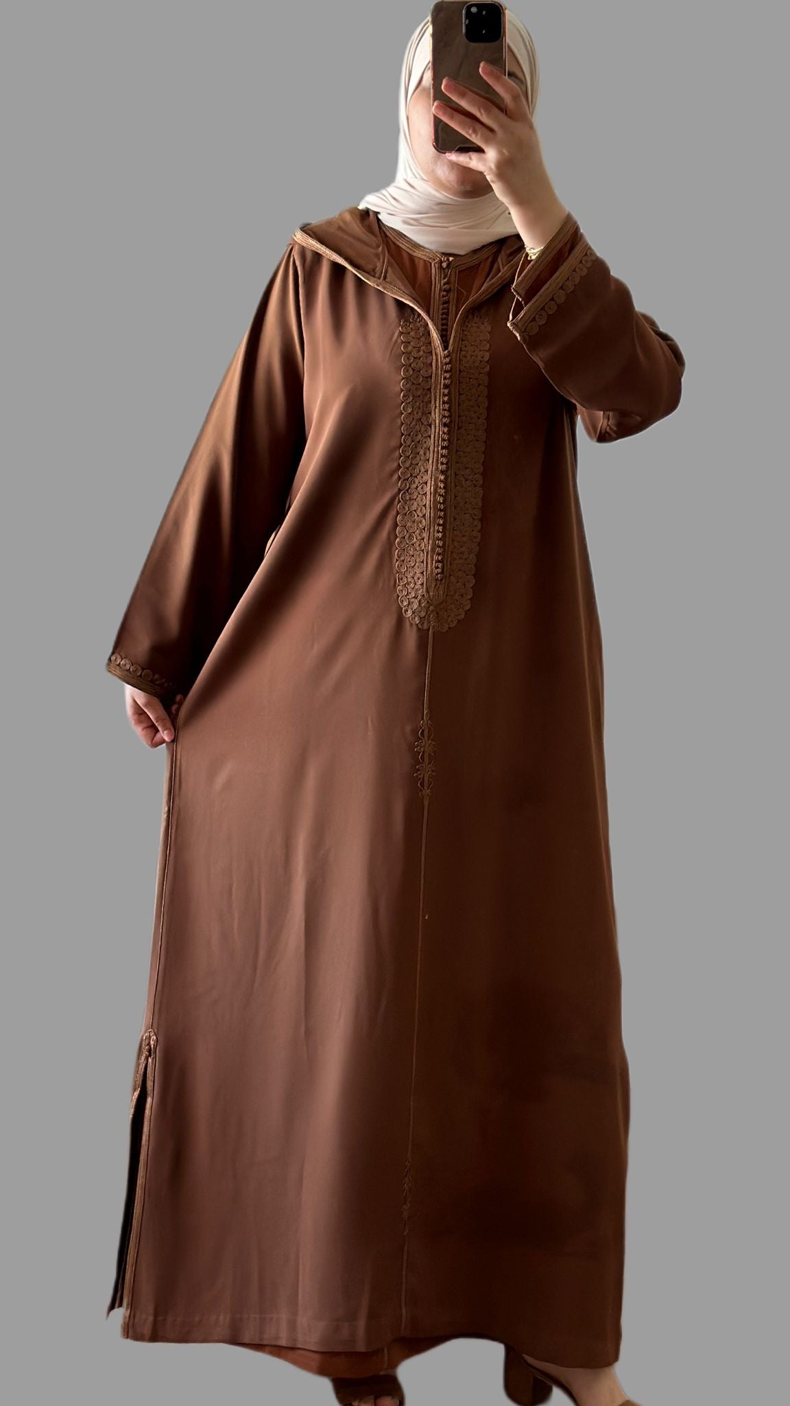 Safae jelaba in der farbe braun