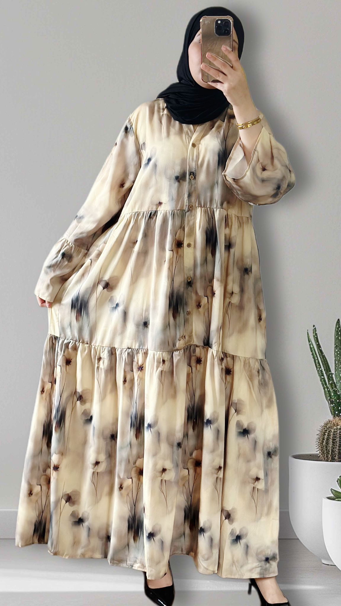 Nassma lang maxikleid