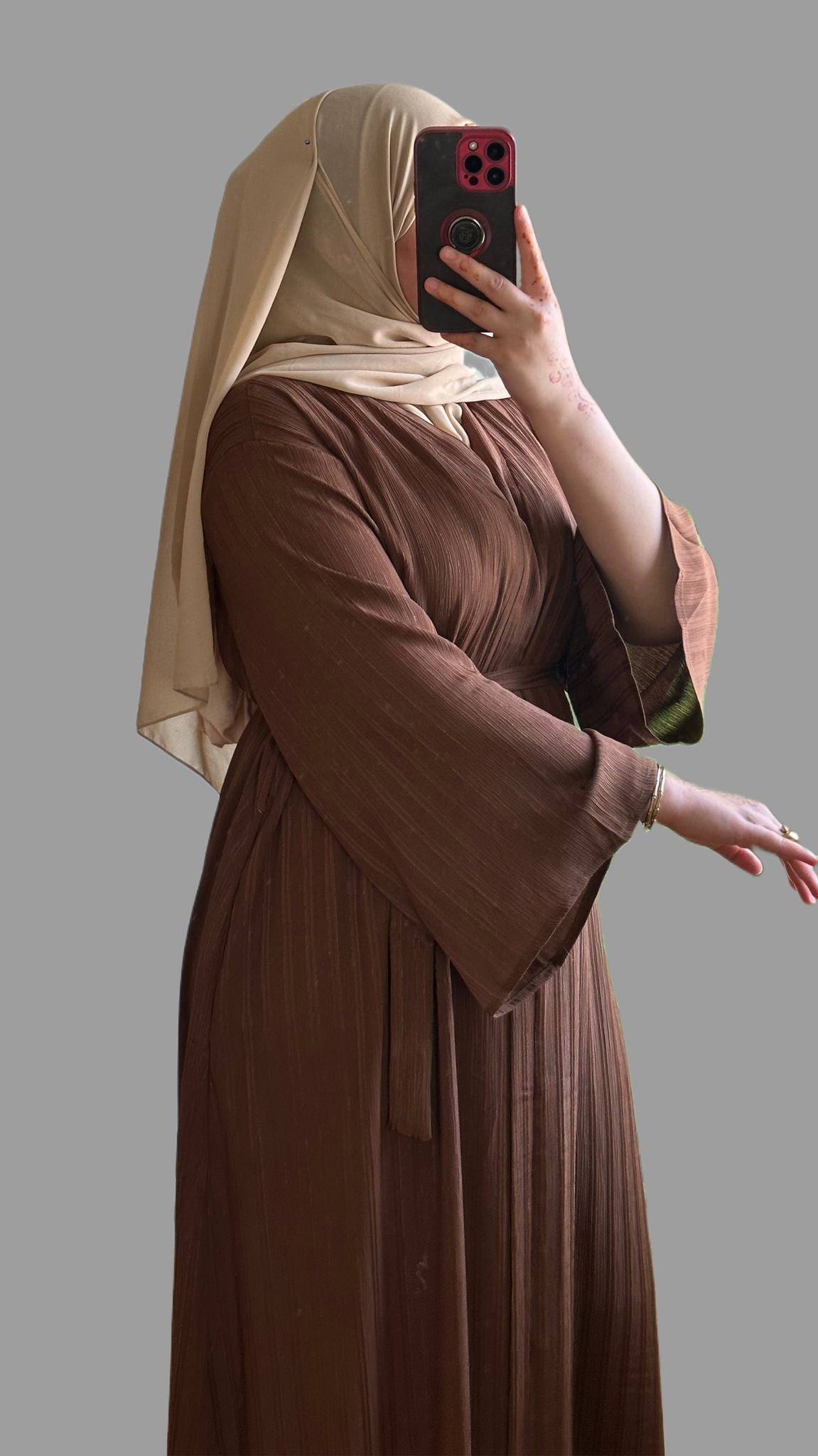 TAYRI kleid in der farbe braun