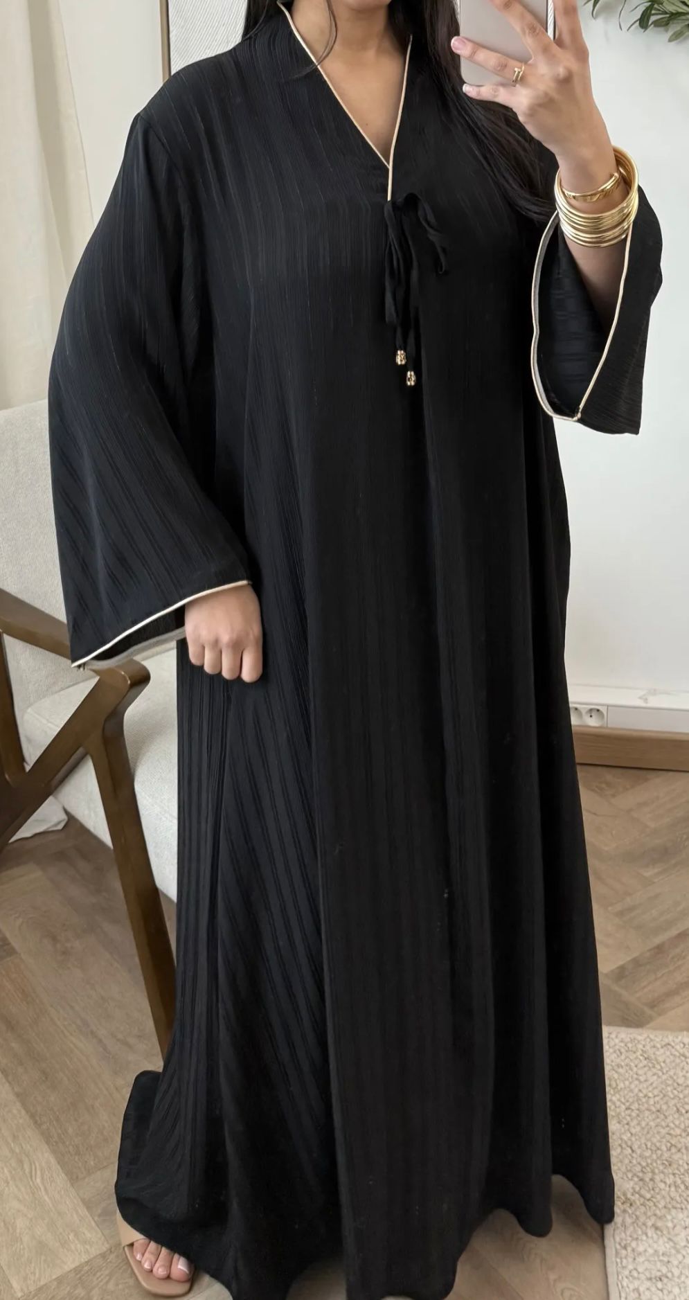 FATIMA KLEID in der farbe schwarz