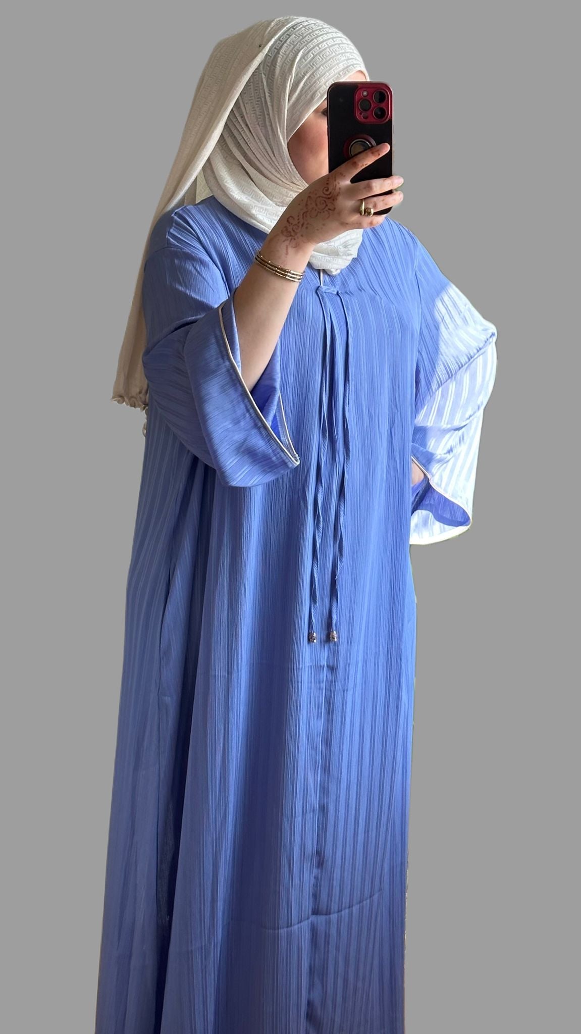 FATIMA KLEID in der farbe bleu