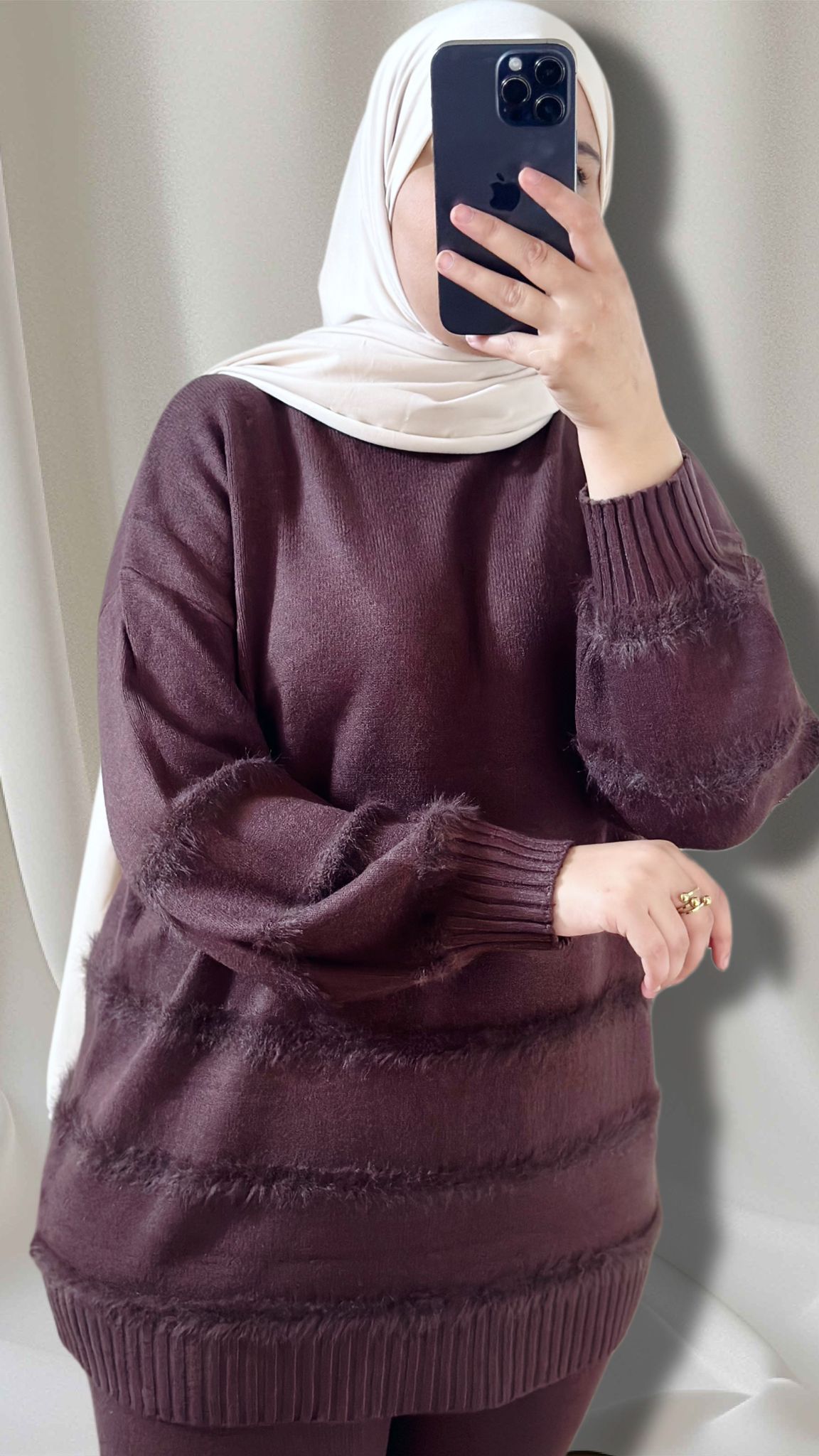 ILY Zweiteiliges Winter_Set BRAUN