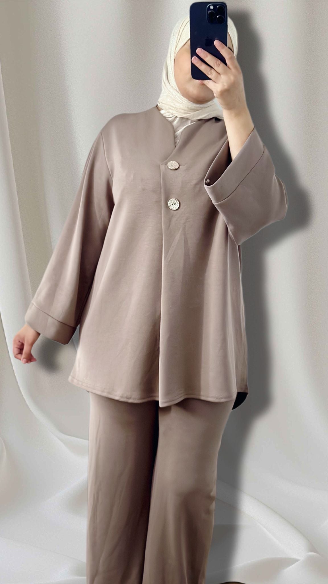 rimas zweiteiliges set taupe