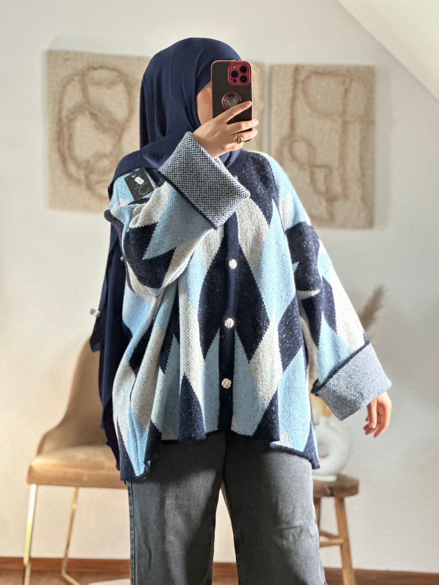 ILINAs Oversize-Wollhemd