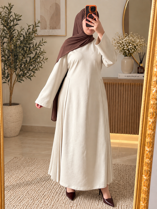 Elegante leder kleid
