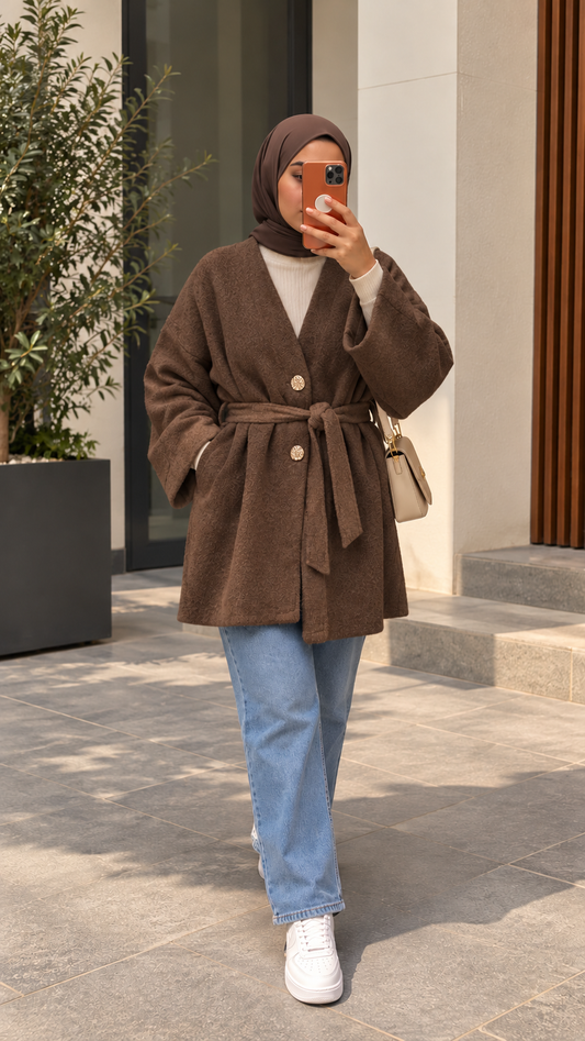Sylia  damen kimono mantel