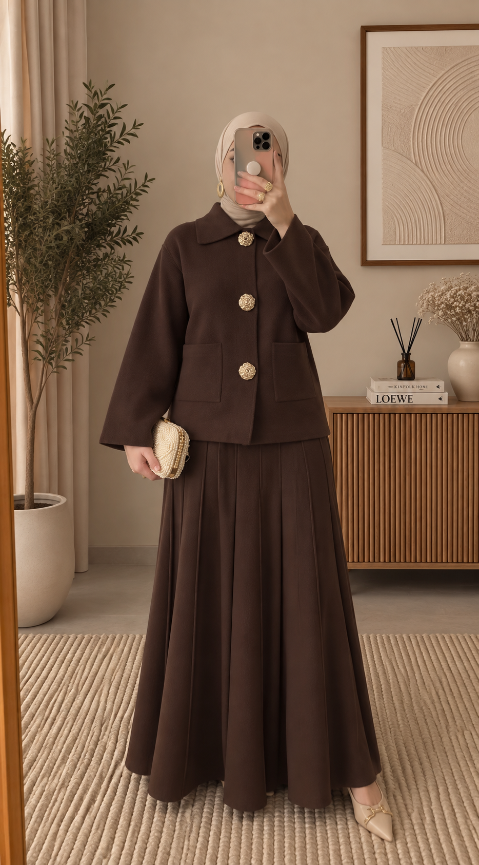 RAYANA elegante zweiteiliges strick set