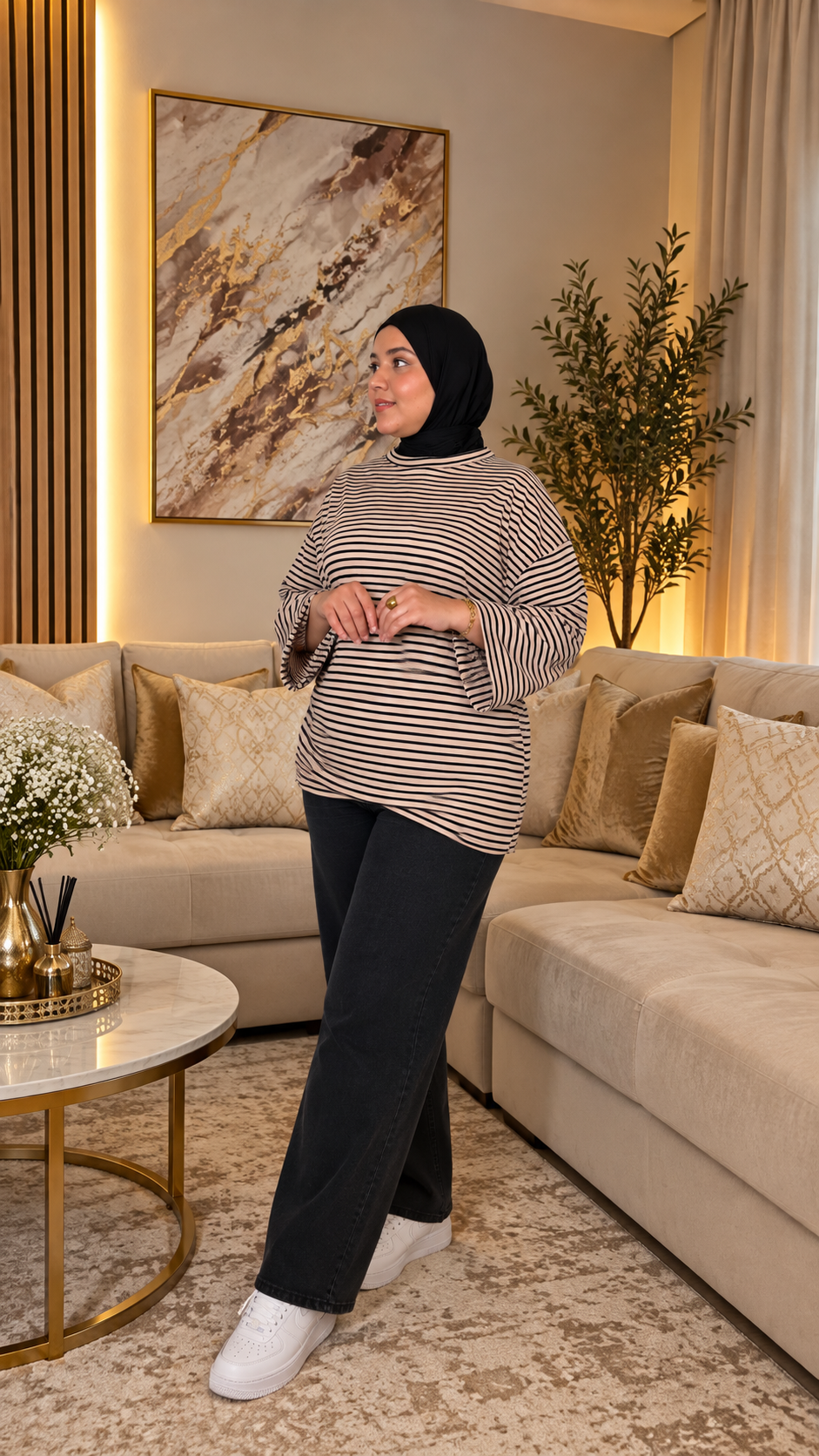 MAYSSA oversize Streifen-Tunika