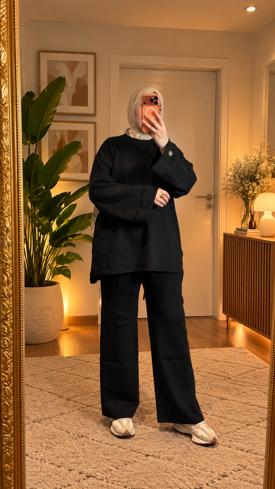 SANA elegante set in schwarz