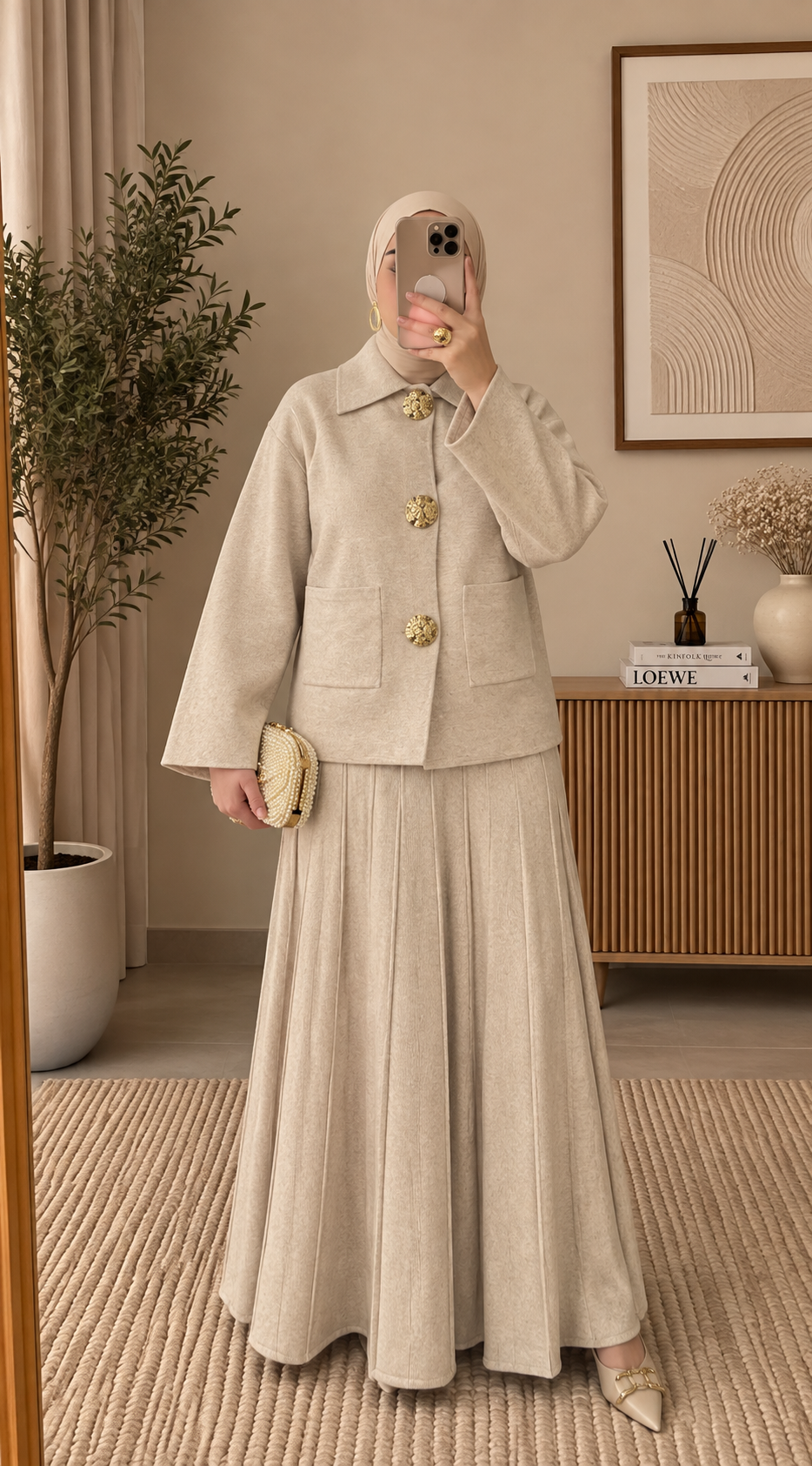 RAYANA elegante zweiteiliges strick set