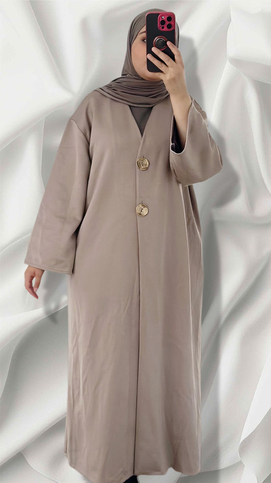 marwas kimono in taupe