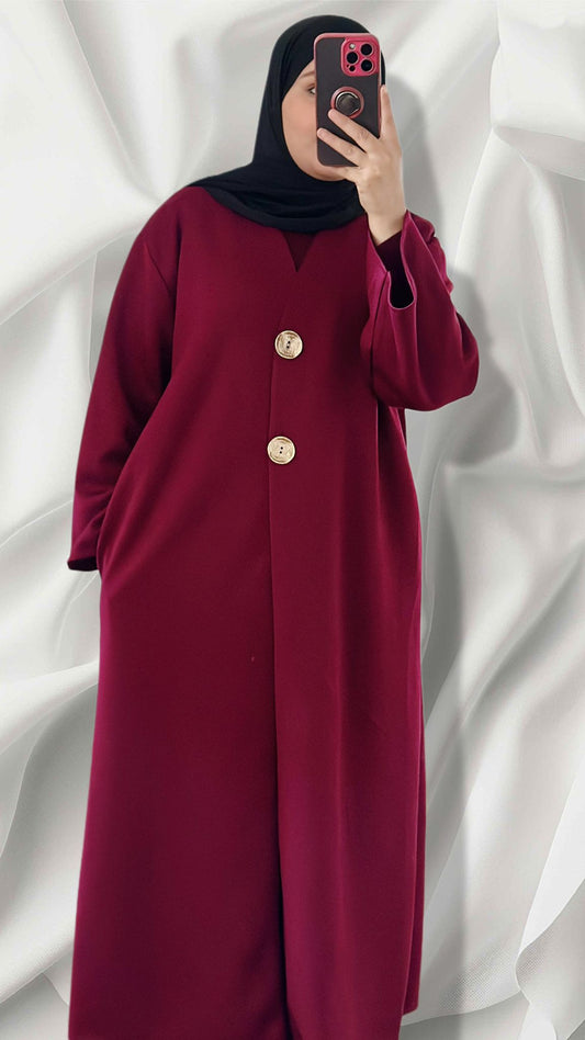 MARWAS kimono in weinrot