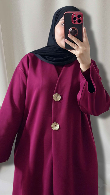 MARWAS kimono in weinrot