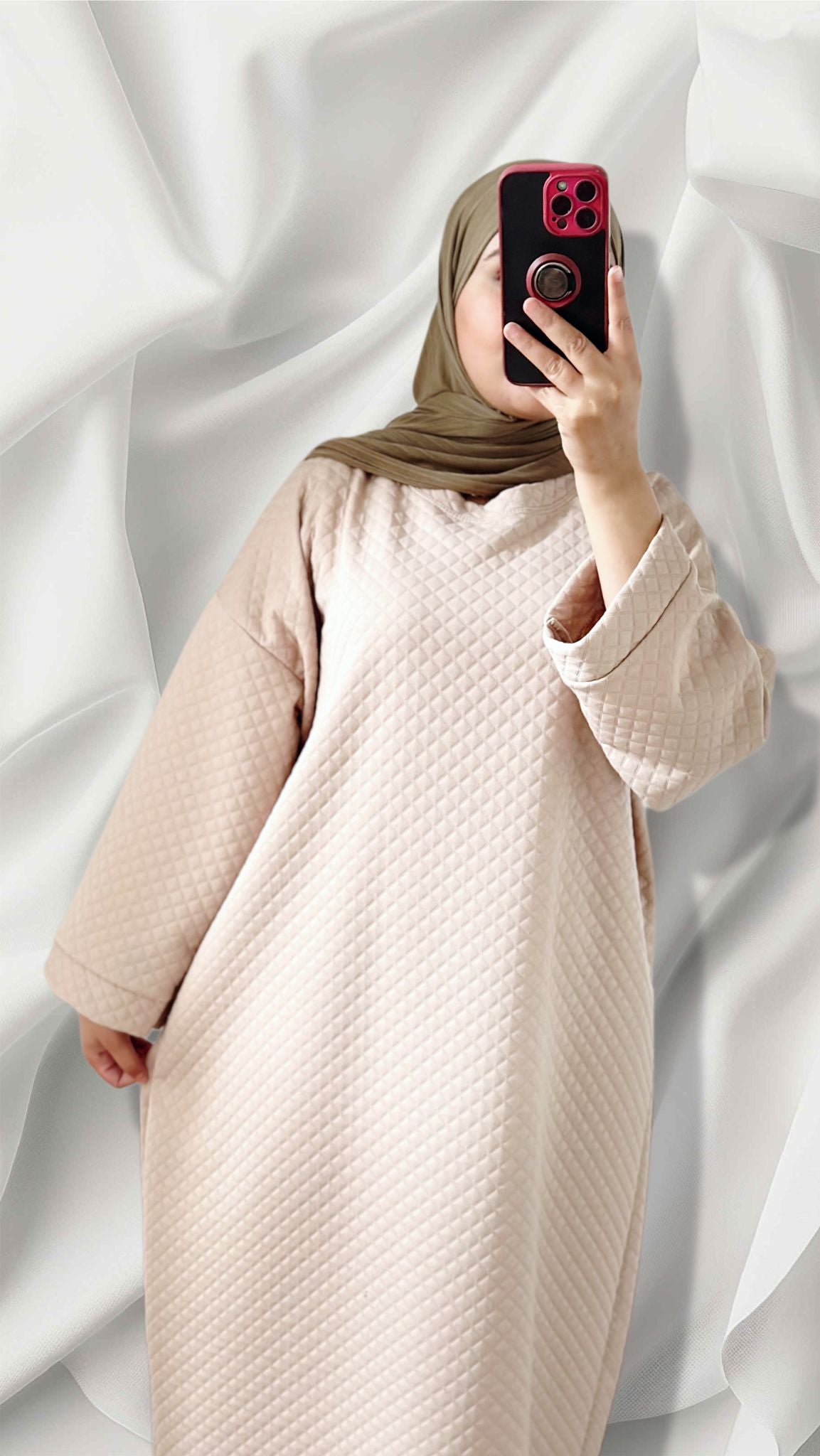 leilas abaya in dunkel bieg