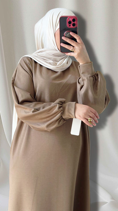 NADIAs abaya in kamele farbe