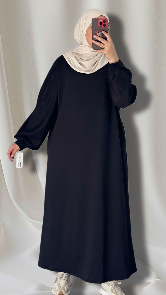 NADIAs abaya in schwarz