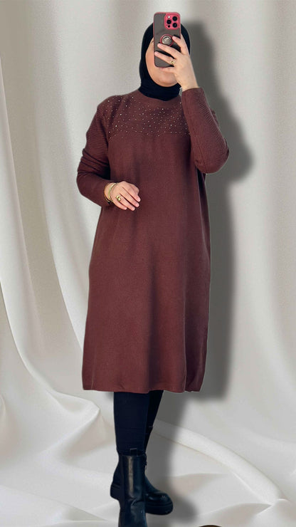 SAFA Pullover in braun Farbe