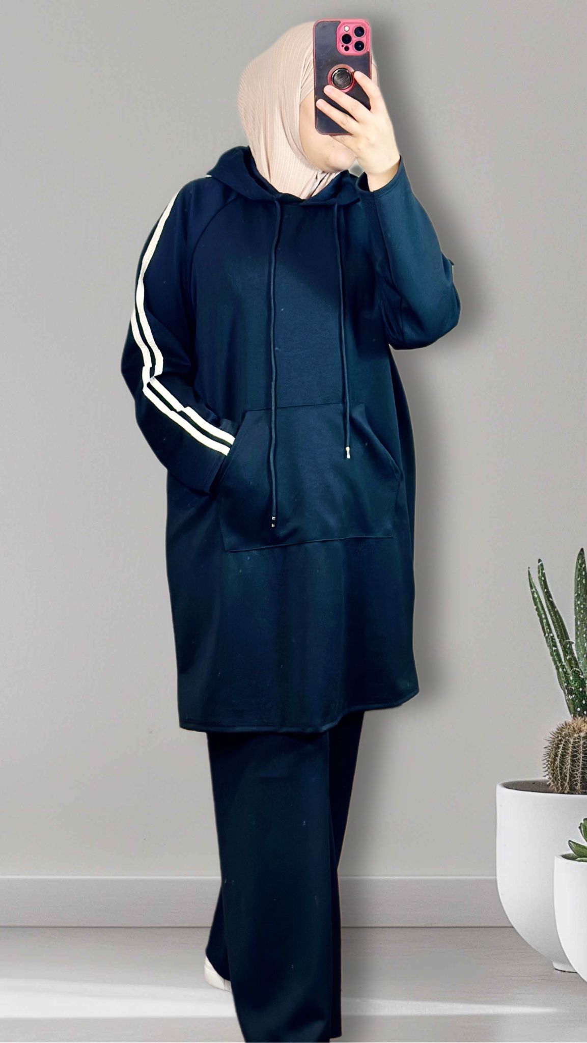 Ranas jogginganzug in schwarz