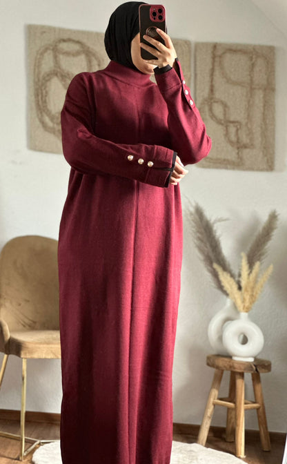 MINAs lang kleid in wein rot