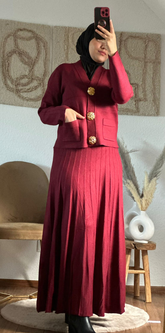 AMIRAs  zweiteler set in weinrot