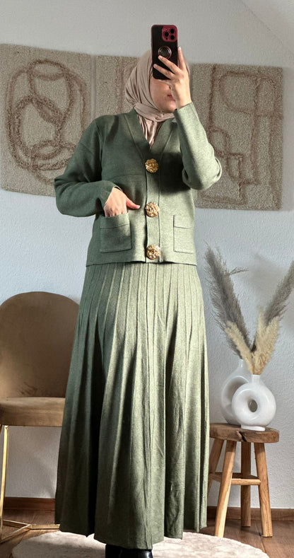 AMIRAS zweiteiler set in kaki