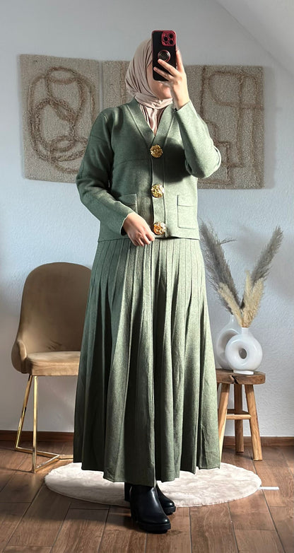 AMIRAS zweiteiler set in kaki