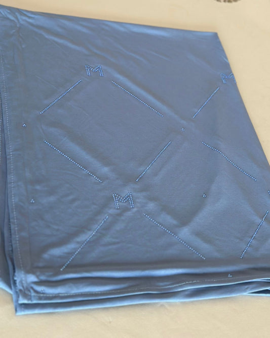 Schal jersy premium in blau