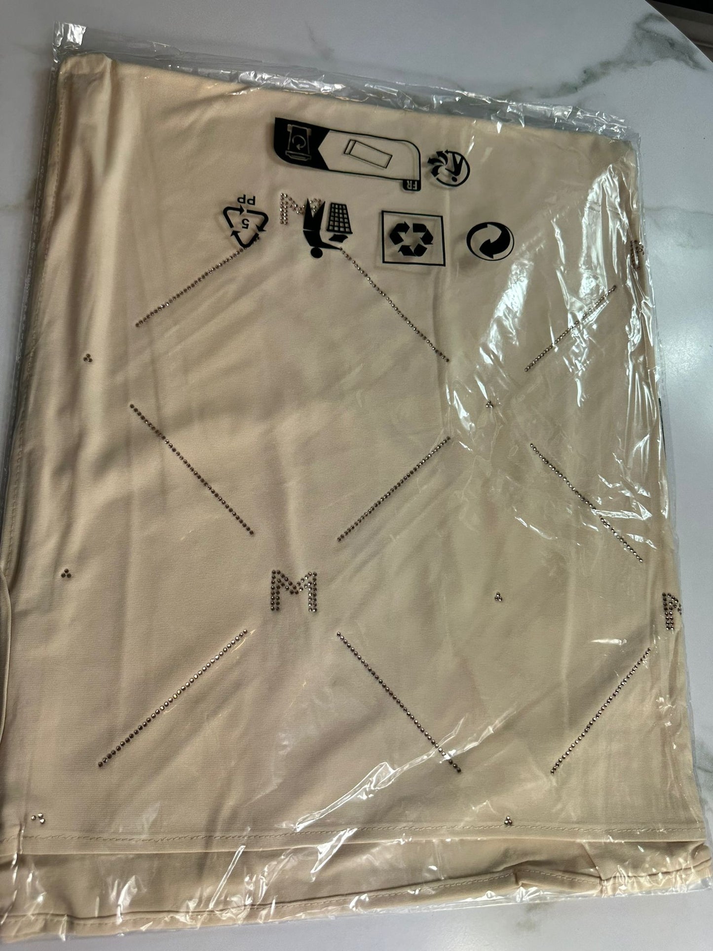 Schal jersy premium in dunkel bieg