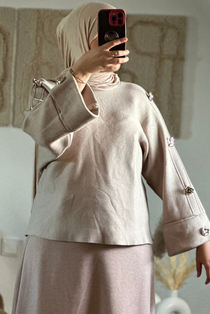 MARYAs Damenstrickpullover in bieg