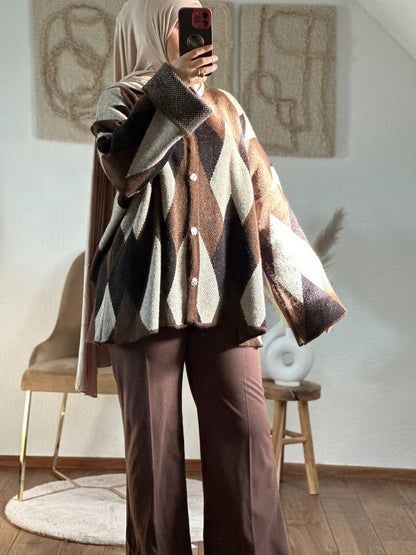 ILINAs Oversize-Wollhemd