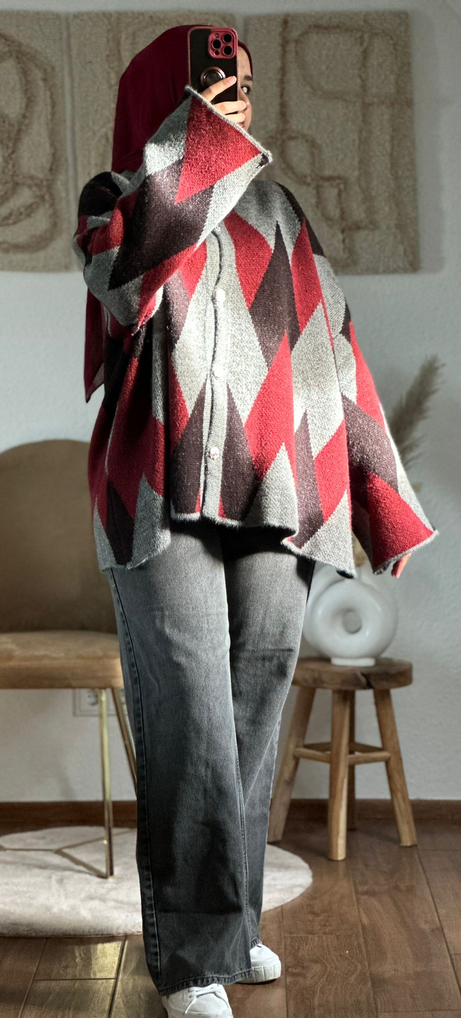 ILINAs Oversize-Wollhemd