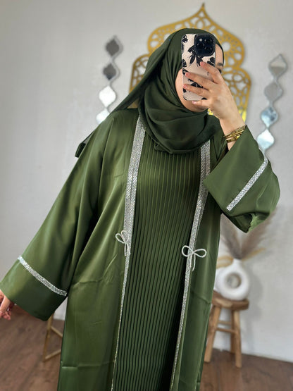 Luxuriöse dreiteilige Abaya