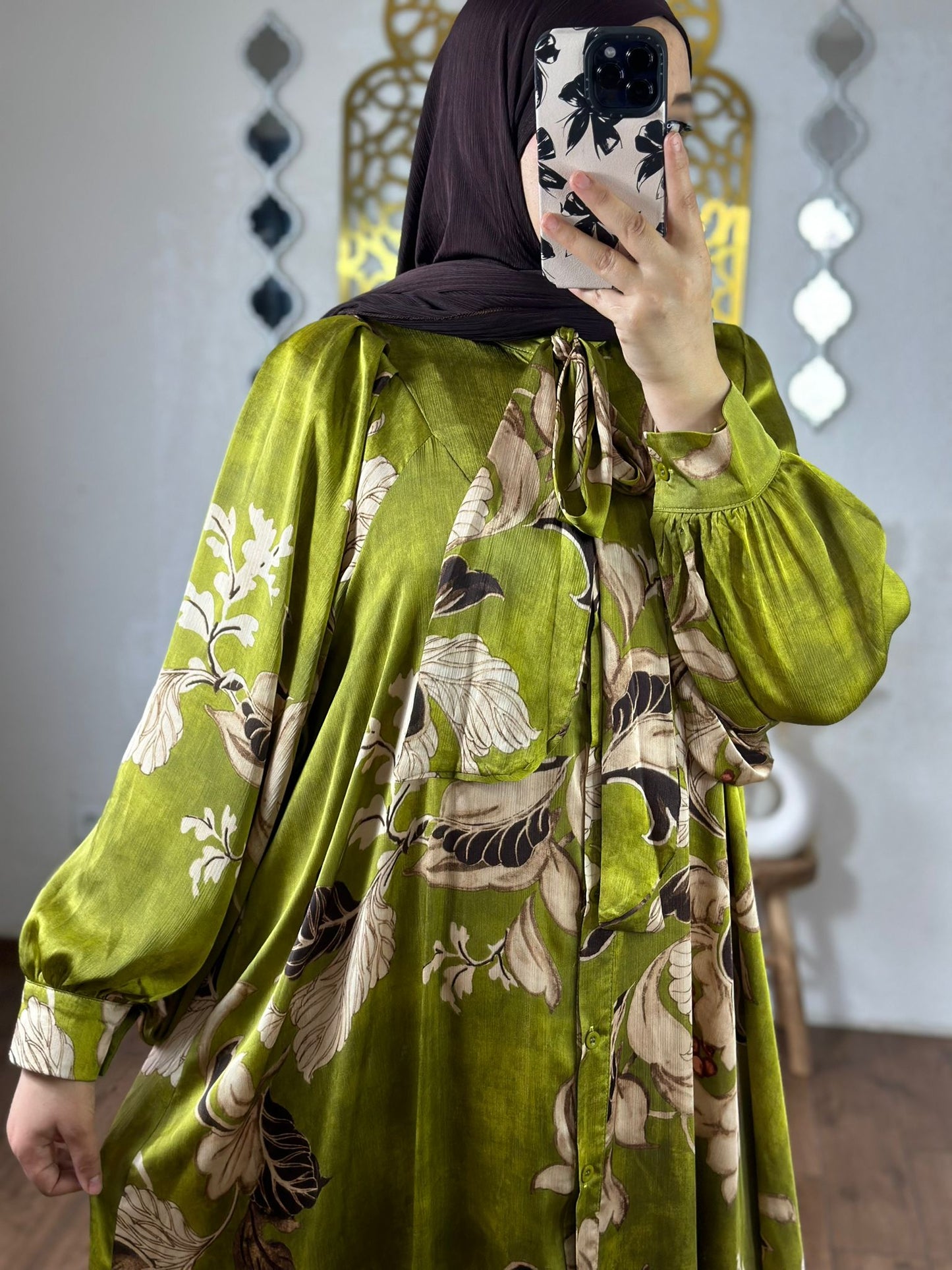 Safaa Maxikleid in farbe Grün