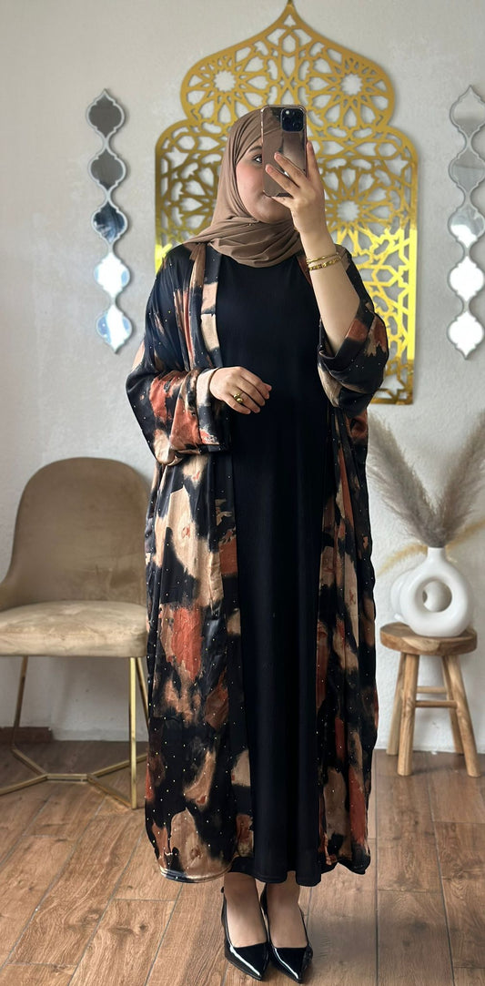 elegante zweiteiler abaya set