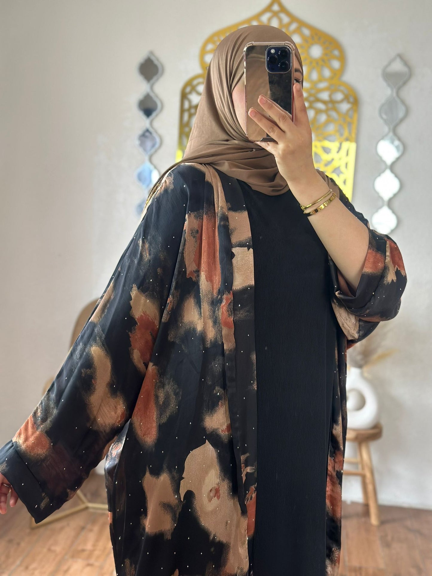 elegante zweiteiler abaya set