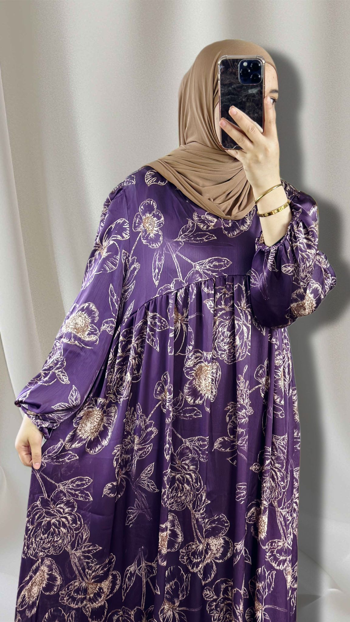 Lara Maxikleid in der farbe lila