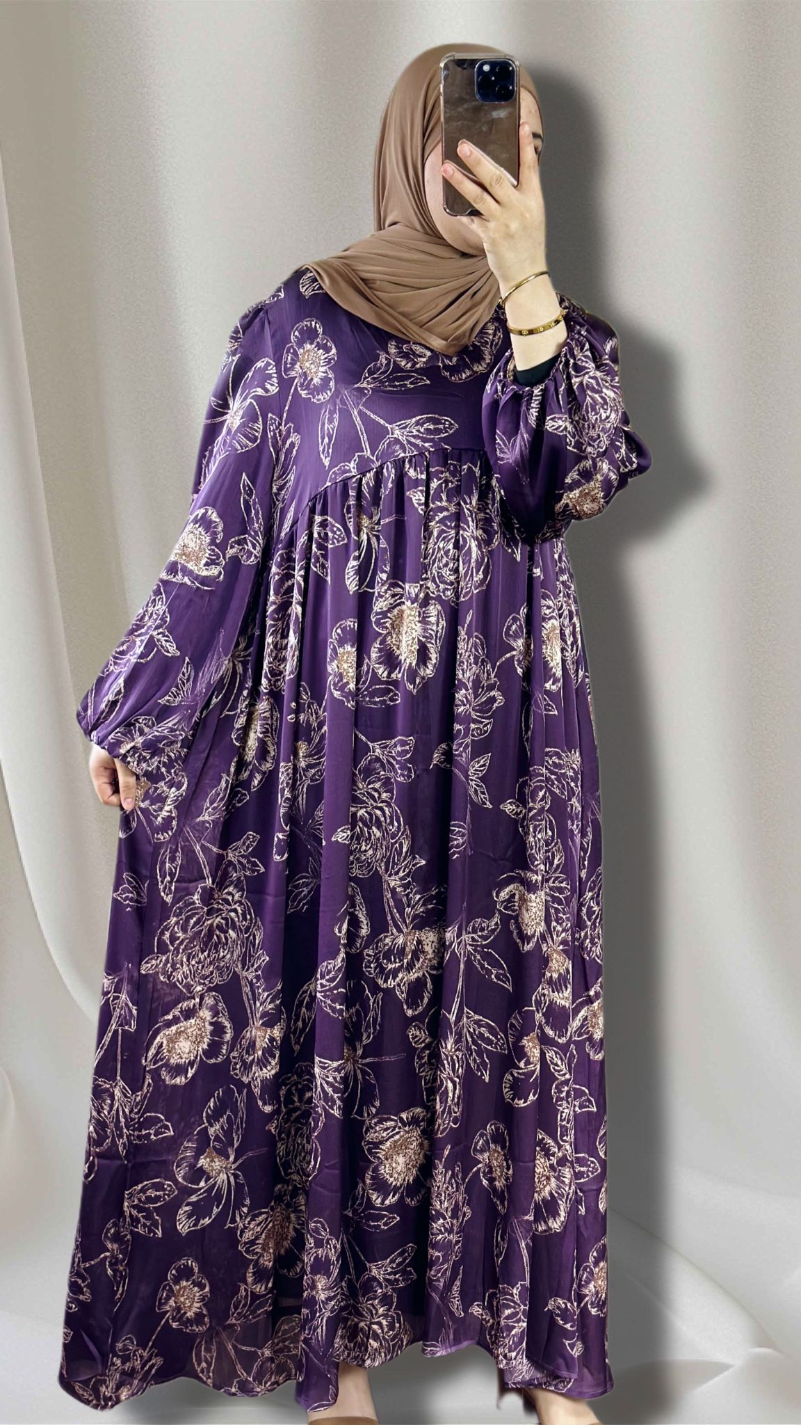 Lara Maxikleid in der farbe lila