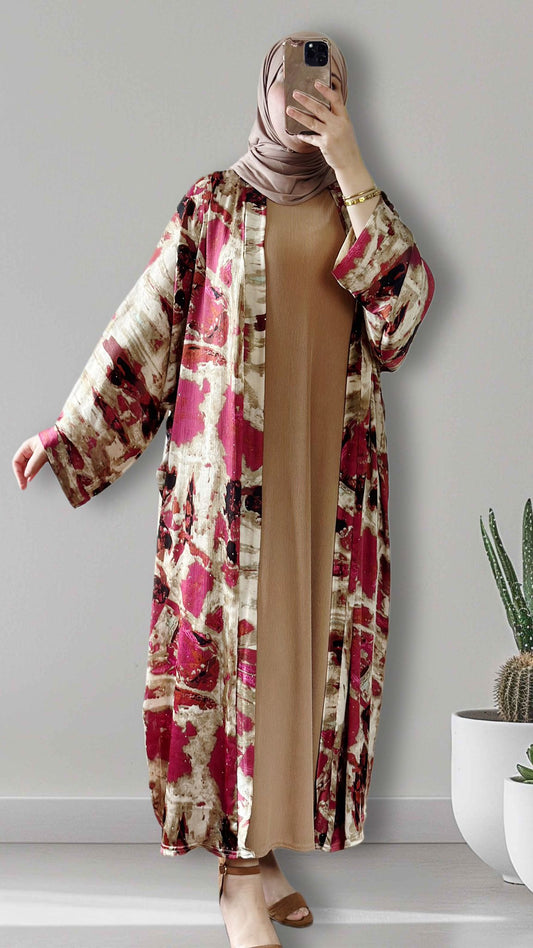 Elegante zweiteilege abaya