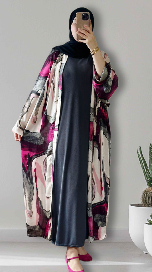 Elegante zweiteilege abaya