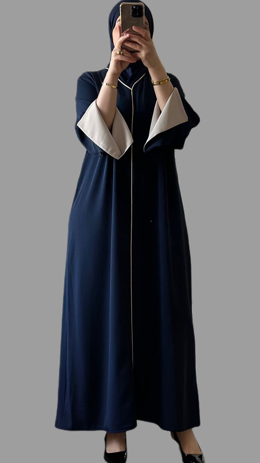 Elegante abaya in der farbe dunkelblau