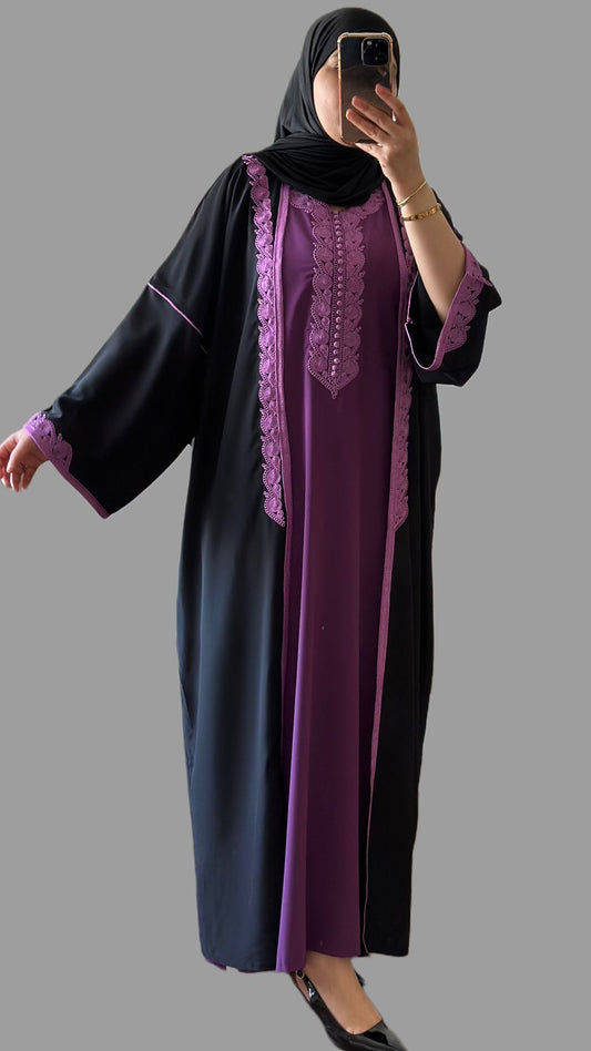 traditionelle zweiteilige Abaya