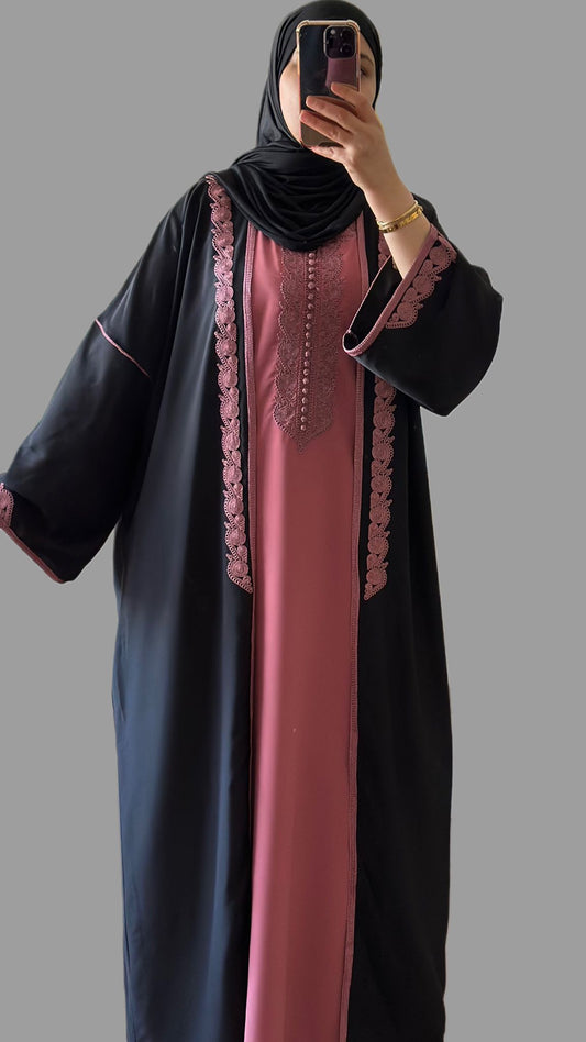 Traditionelle  zweiteilege abaya