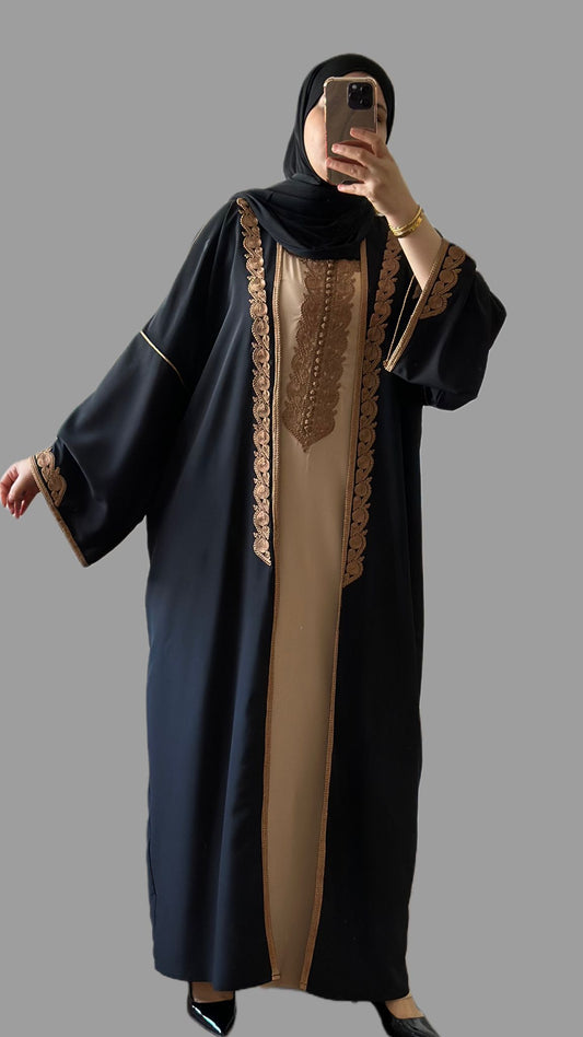 traditionelle zweiteilege abaya