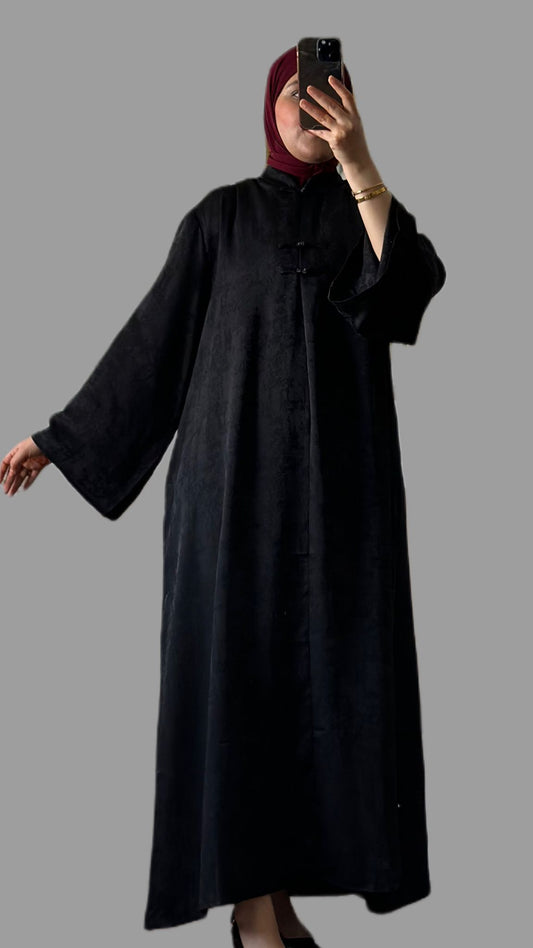 Sylia abaya in der farbe schwarz