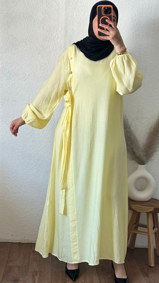 bequeme maxikleid in farbe gelb